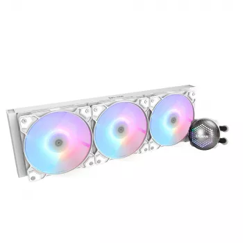 Zalman ALPHA36 White CPU-nestekühler 360 mm:n jäähdytin 3 x 120 mm:n tuuletin ARGB-pumppu kaksiytiminen all-in-one-nestekühler 12 cm