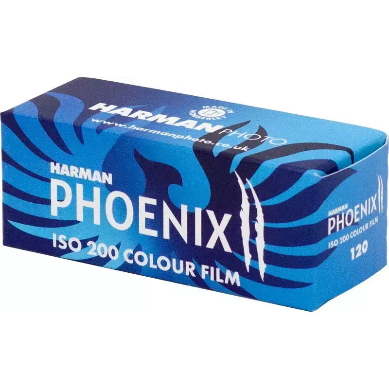 Harman Phoenix II 200 värinegatiivifilmi, 120-rullafilmi