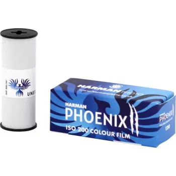 Harman Phoenix II 200 värinegatiivifilmi, 120 rullafilmi