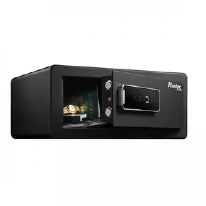 Vapaasti seisova kassakaappi MASTER LOCK LX110BEURHRO musta 2 avainta sormenjälkilukija