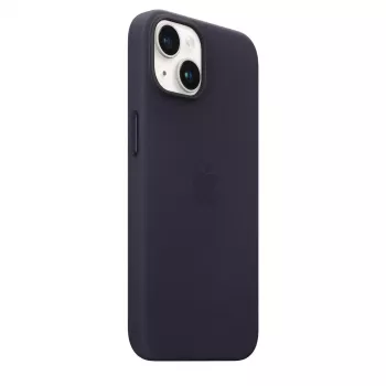 Nahkainen MagSafe-kotelo Apple iPhone 14:lle — violetti, sopii 6,1