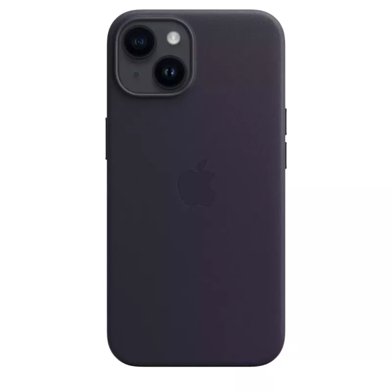 Nahkainen MagSafe-kotelo Apple iPhone 14:lle — violetti, sopii 6,1