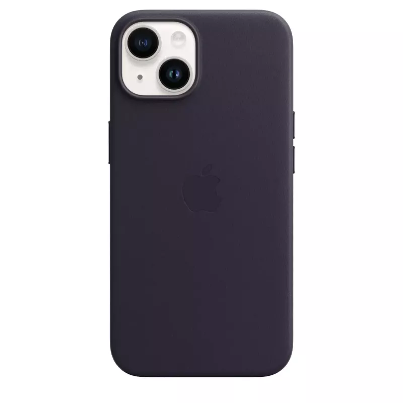 Nahkainen MagSafe-kotelo Apple iPhone 14:lle — violetti, sopii 6,1