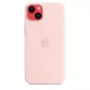 Silikonikotelo Apple iPhone 14 Plus MagSafe Chalk Pink