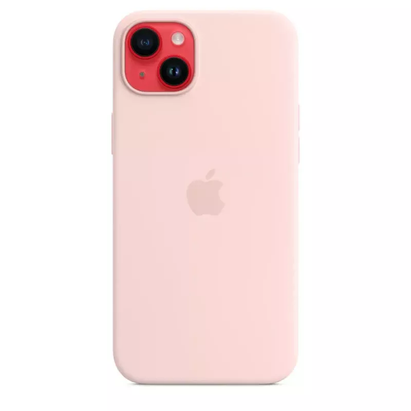 Silikonikotelo Apple iPhone 14 Plus MagSafe Chalk Pink