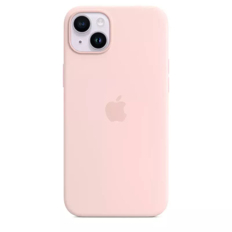 Silikonikotelo Apple iPhone 14 Plus MagSafe Chalk Pink
