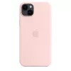 Silikonikotelo Apple iPhone 14 Plus MagSafe Chalk Pink