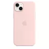 Silikonikotelo Apple iPhone 14 Plus MagSafe Chalk Pink