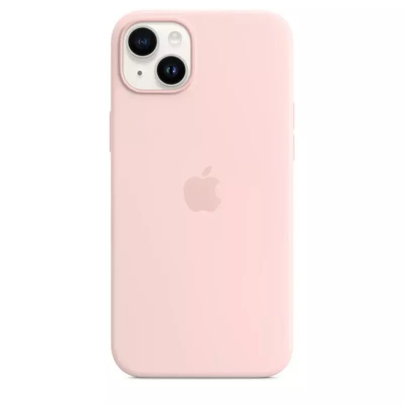 Silikonikotelo Apple iPhone 14 Plus MagSafe Chalk Pink