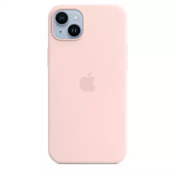 Silikonikotelo Apple iPhone 14 Plus MagSafe Chalk Pink