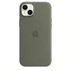 Kotelo Apple iPhone 14 Plus silikonikotelo MagSafe oliivi
