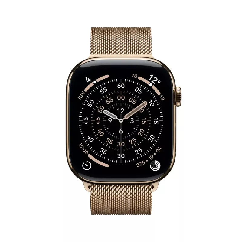 Apple Watch GPS + Cellular 46mm kultainen titaanikotelo Gold Milanese Loop M/L
