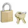 Matkalaukkulukko MASTER LOCK 20 mm leveä riippulukko massiivisella messinkirungolla
