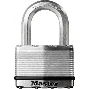Riippulukko MASTERLOCK M5EURDCC turvataso 9, sanka karkaistua terästä, messinkirunko