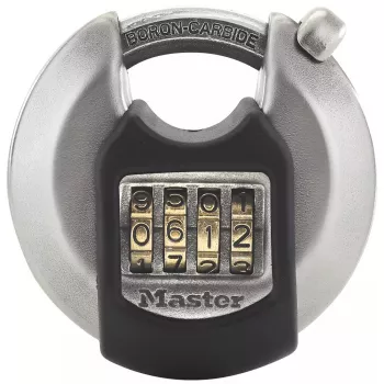 MASTER LOCK 70 mm Excell kiekkoriippulukko yhdistelmällä