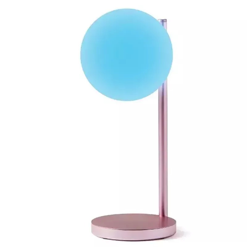 Pöytä-LED-valaisin Lexon Bubble Lamp LH70LP vaaleanpunainen 15W langattomalla laturilla