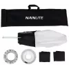 Valonmuokkain Nanlite LT-FZ60 hopea valkoinen 45 cm halkaisija