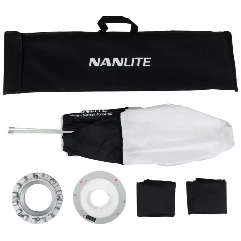 Valonmuokkain Nanlite LT-FZ60 hopea valkoinen 45 cm halkaisija