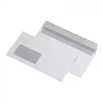 MAILmedia 25711-0 kirjekuori C5, ikkunalla, valkoinen, 100 g/m², itseliimautuva