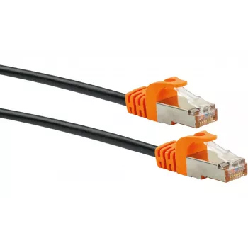 Verkkokaapeli Schwaiger CKO7020 531 RJ-45 Cat7 2 m musta oranssi