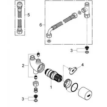 Termostaatti GROHE 34487000 kromi