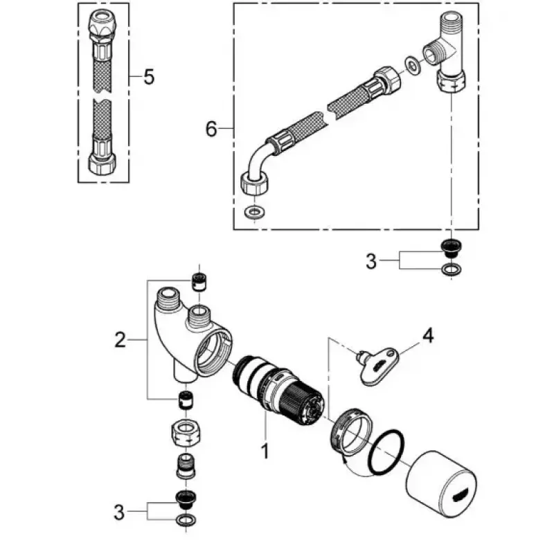 Termostaatti GROHE 34487000 kromi