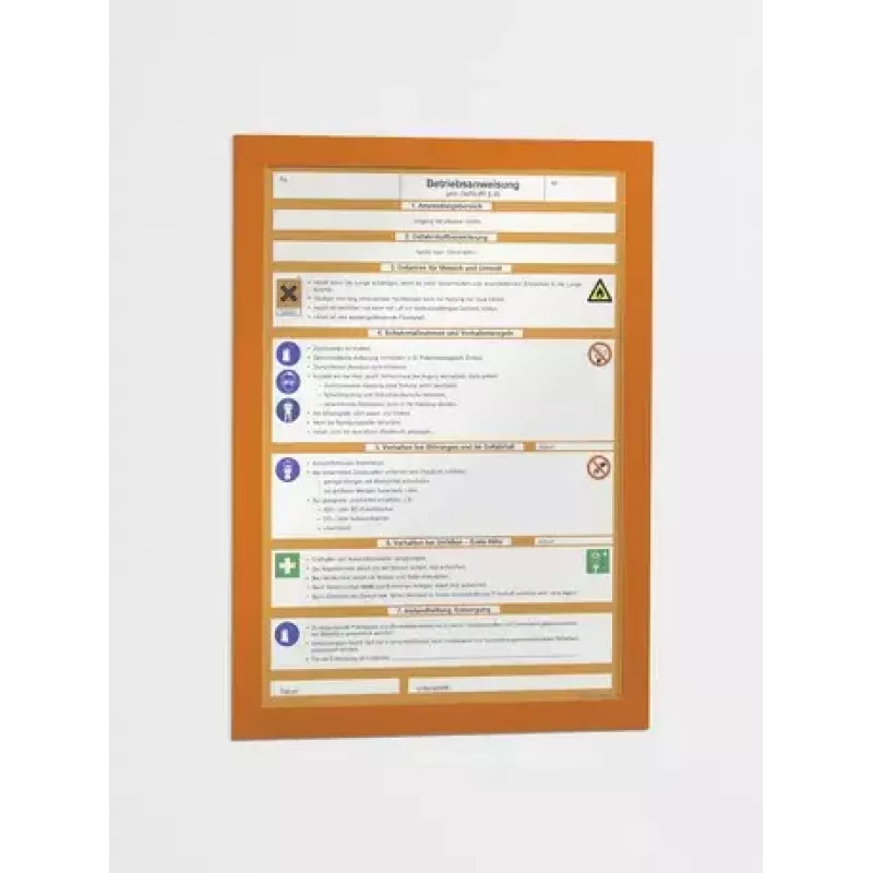Magneettikehys Durable DURAFRAME A4 oranssi