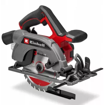 Akkukäyttöinen käsipyörösaha EINHELL TE‑CS 18/165‑2 Li (Solo) — 18 V, max. leikkaussyvyys 57 mm, sis. rinnakkaisohjaimen, ilman akkua/laturia
