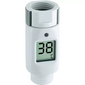 TFA-Dostmann 30.1046 kylpyhuonelämpömittari 0–69 °C LCD valkoinen