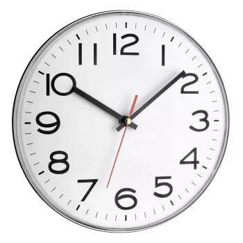 TFA-Dostmann 60.3017 Circle kvartsikello harmaa valkoinen seinä-/pöytäkello