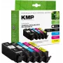 Mustesuutinpatruunoiden monipakkaus KMP yhteensopiva Canon PGI-550/CLI-551 XL kanssa – monipakkaus