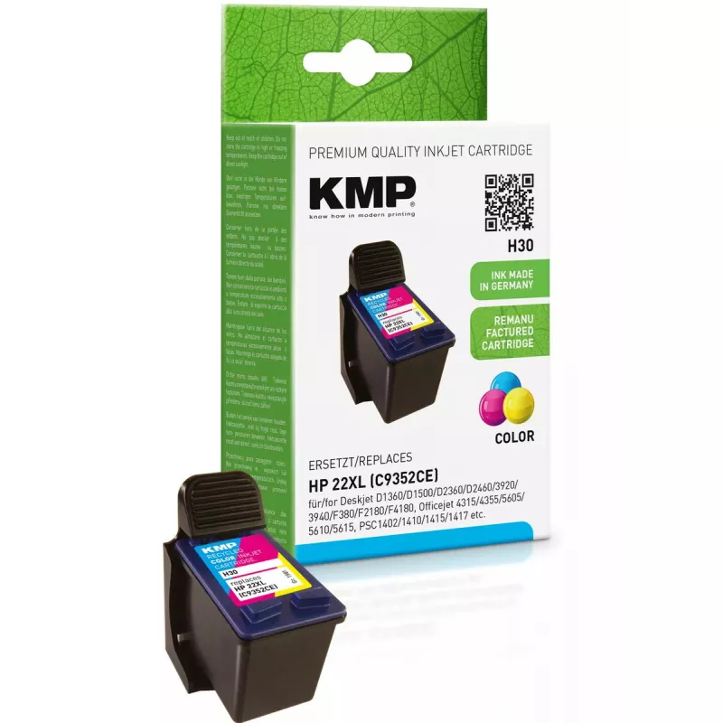 Värikasetti KMP HP C9352AE Nr.22 väri