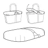 Ostoskassi Reisenthel BP7003 musta polyesteri 485x285x65mm