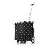 Kauppakassi Reisenthel Carrycruiser — 40 L, alumiinirunko, polyesteri, 420×320 mm, musta/monivärinen