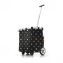Kauppakassi Reisenthel Carrycruiser — 40 L, alumiinirunko, polyesteri, 420×320 mm, musta/monivärinen