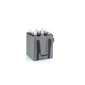 Pullolaukku Reisenthel Bottlebag harmaa polyesteri 240x240x280mm