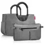 Ostoskori Reisenthel Loopshopper M harmaa polyesteri 12L