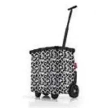 Trolleykassi Reisenthel carrycruiser musta valkoinen 40L alumiini polyesteri