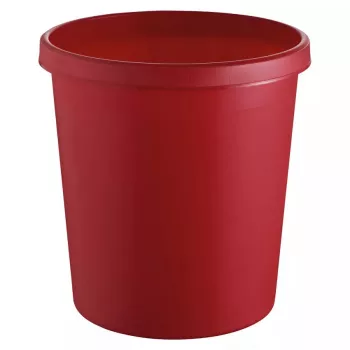 Jäteastia pyöreä muovi punainen Helit H6105825