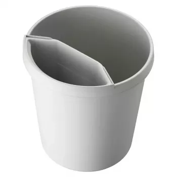Jäteastia Helit H6105882 18 L pyöreä muovi harmaa