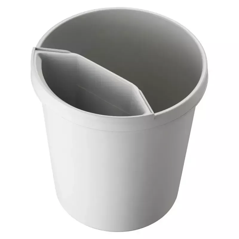 Jäteastia Helit H6105882 18 L pyöreä muovi harmaa