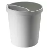 Jäteastia Helit H6105882 18 L pyöreä muovi harmaa
