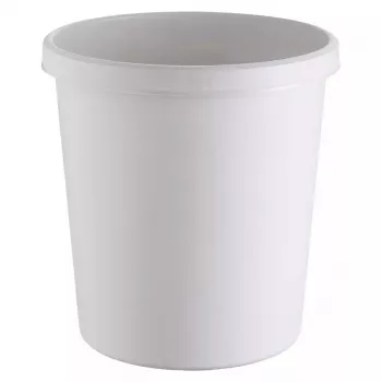 Jäteastia Helit H6105882 18 L pyöreä muovi harmaa