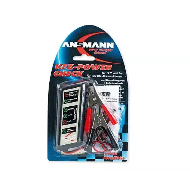 Akkutesteri Ansmann Vehicle power check 4000002 musta