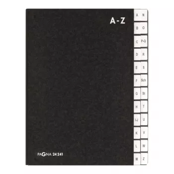 Välilehtikansio Pagna 24241-04 musta A4