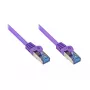 Verkkokaapeli Alcasa Cat6a RJ-45 3 m violetti