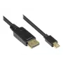 DisplayPort-kaapeli Alcasa DP-MDP1 1 m Mini DisplayPort musta