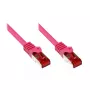Verkkokaapeli Alcasa CAT6 S/FTP 25 m magenta