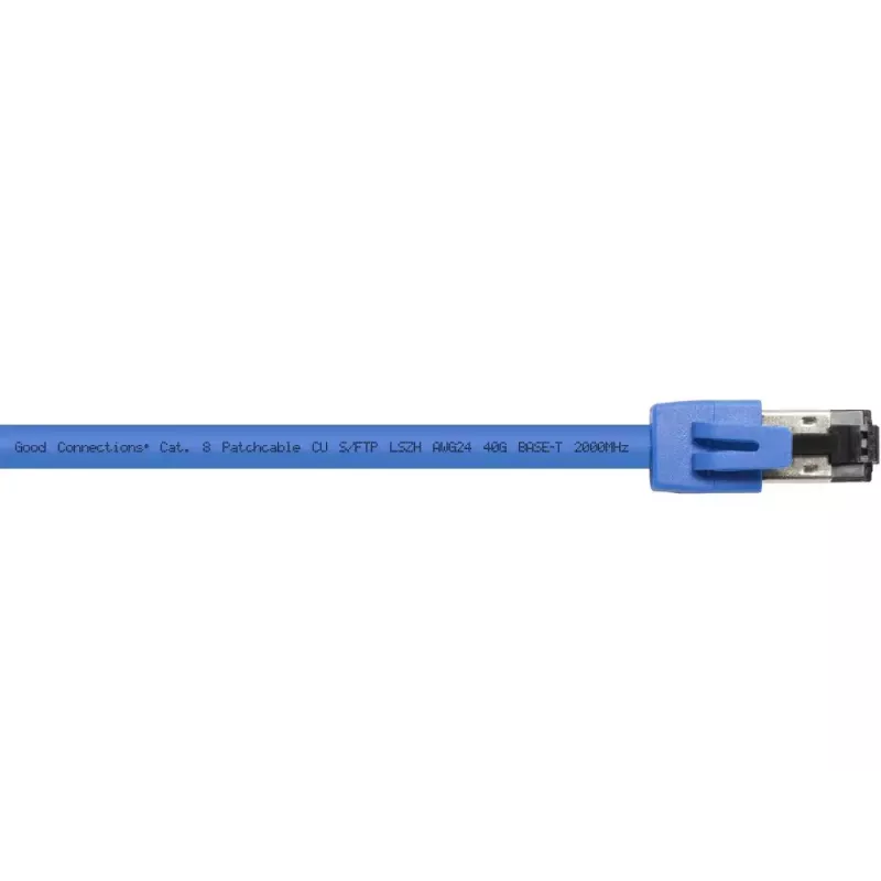 Verkkokaapeli Alcasa 8080-100B 10 m Cat8.1 S/FTP sininen