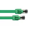 Verkkokaapeli Alcasa 8080-150G vihreä 15 m Cat8.1 S/FTP